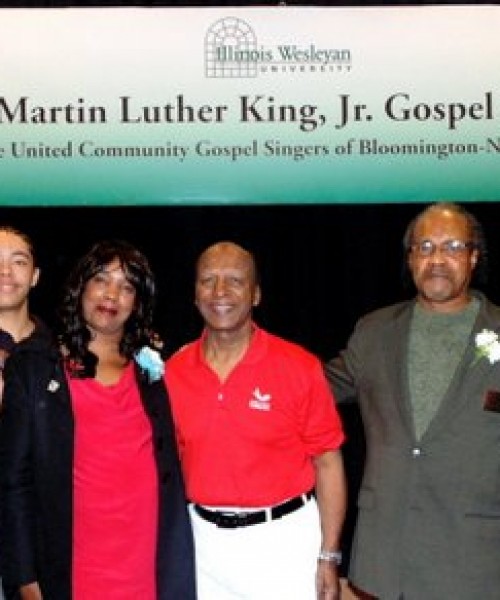 Image of Jesse White with Supporters