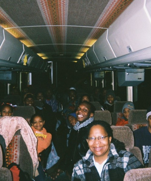 Image of JW tumblers on bus