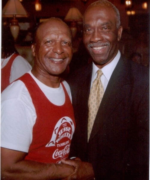 Image of Jesse White with Supporter