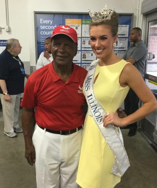 Image of Jesse White with Miss Illinois
