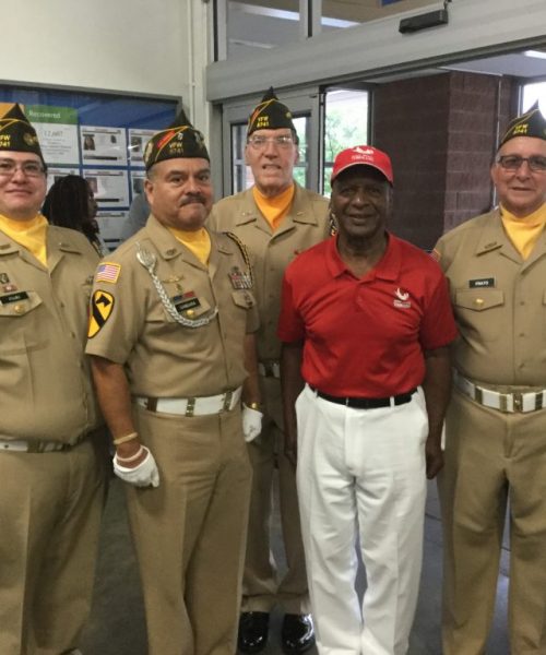 Image of Jesse White with VFW Veterans